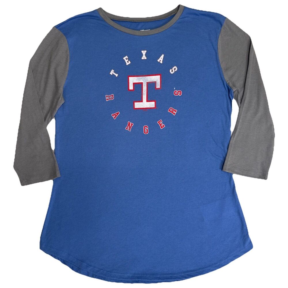 Texas Rangers Large MLB TShirt Genuine Merchandise Baseball Tee Women's L NWOT